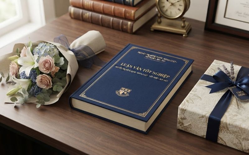 Quà cảm ơn sau buổi bảo vệ luận văn thể hiện sự trưởng thành và lòng biết ơn của học viên đối với giảng viên hướng dẫn