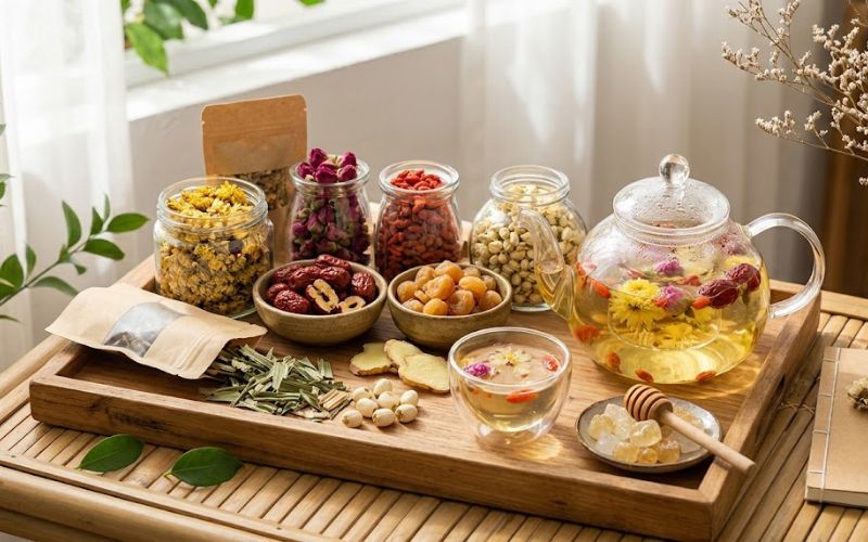 Ý tưởng tặng giáo viên cuối năm hộp trà hoa thảo mộc