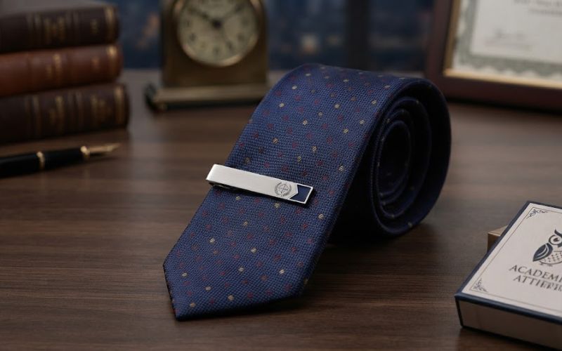 Cà vạt và kẹp cà vạt là món quà lịch sự dành tặng giáo viên nam