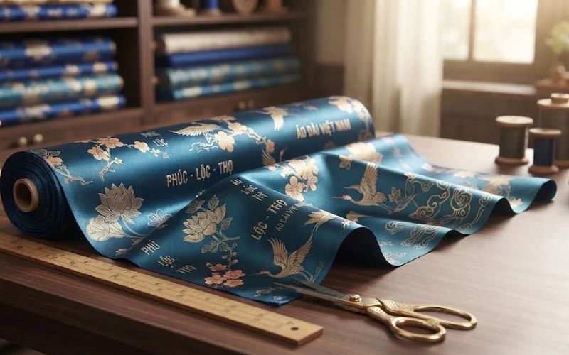 Tặng vải may áo dài