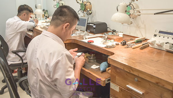 quy trình làm việc, sửa chữa tại đông hồ galle - galle care