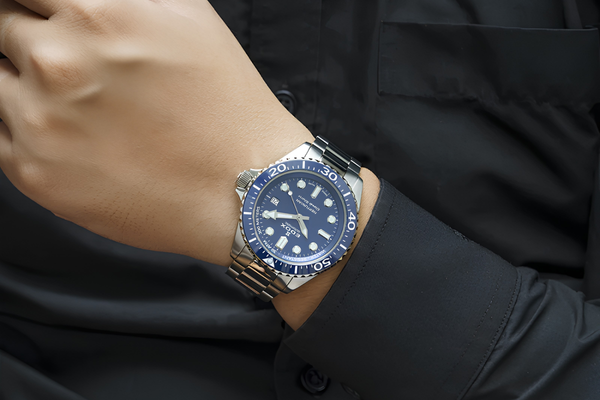 Đồng hồ Nam EDOX NEPTUNIAN GRANDE RÉSERVE DATE AUTOMATIC 80801-3BUM-BUIN